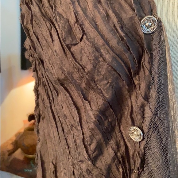 Copper Feather upcycled original kimono/vest L - Picture 3 of 5